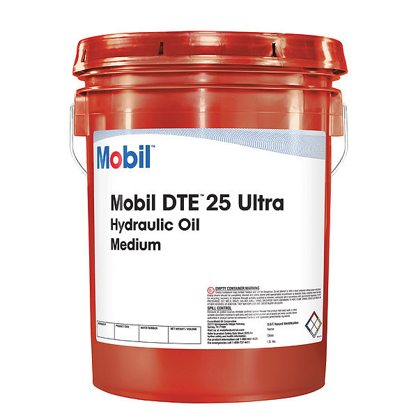Mobil 5 gal Pail, Hydraulic Oil, 46 ISO Viscosity, Not Specified SAE 125341