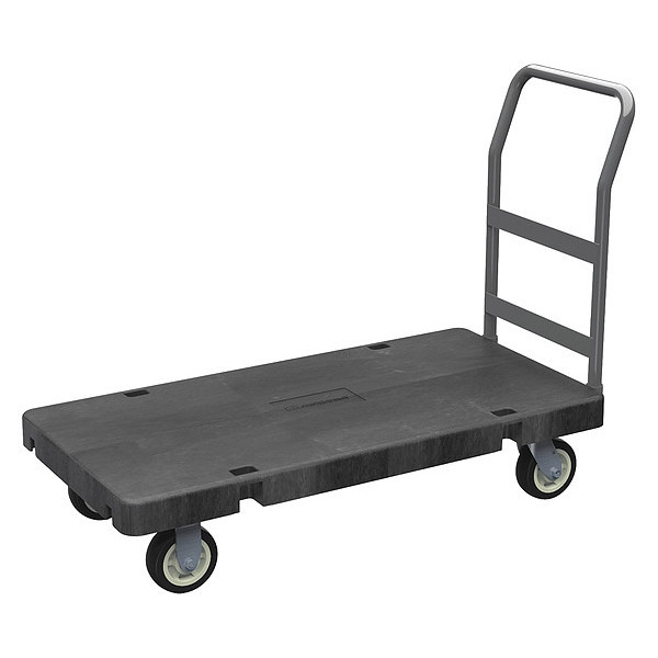 Akro-Mils Platform Cart, 24" x 48", Crossbar Handle R90182A1412