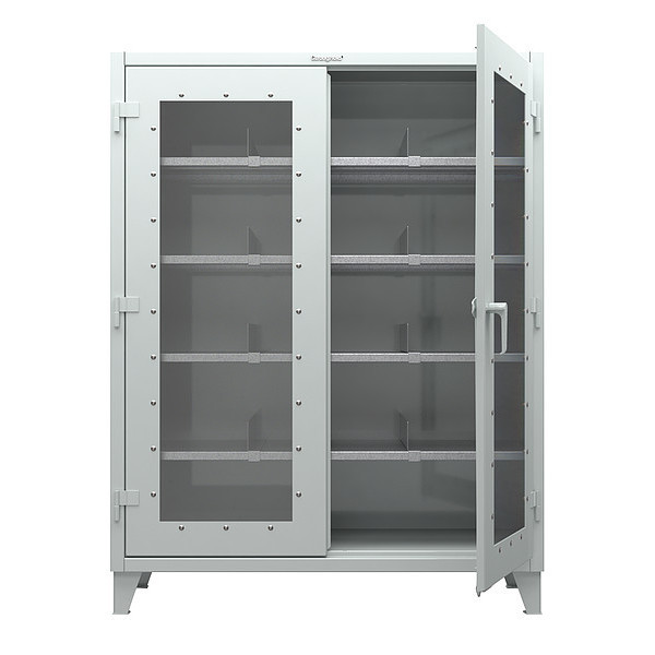Strong Hold 12 ga. Steel Storage Cabinet, Stationary 56-LD-244-5S-RAL7024
