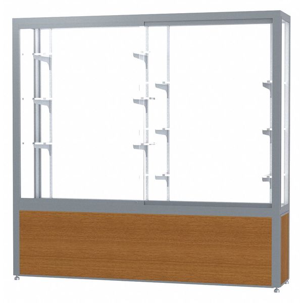 Ghent Display Case 72x66x16, White, Satin 10406WB-SN-K