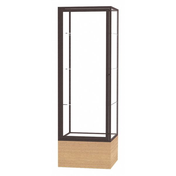 Ghent Floor Display Case 24x72x24, Clear, Bronze 4024CB-BZ-AK