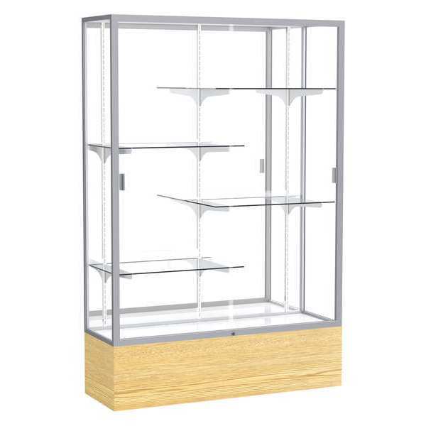 Ghent Floor Display Case 48x72x16, Mirror, Satin 2074MB-SN-LV