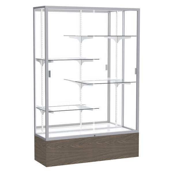 Ghent Floor Display Case 48x72x16, Mirror, Satin 2074MB-SN-WV