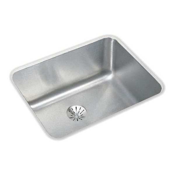 Elkay Sink, Undermount Mount, 0 Hole, Lustrous Satin Finish ELUH1814PD