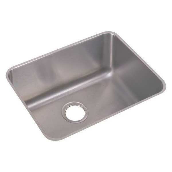 Elkay Sink, Undermount Mount, 0 Hole, Lustrous Satin Finish ELUH211510