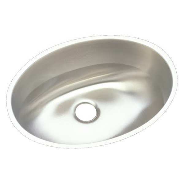 Elkay Sink, Undermount Mount, 0 Hole, Lustrous Satin Finish ELUH1511