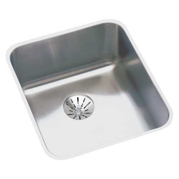 Elkay Sink, Undermount Mount, 0 Hole, Lustrous Satin Finish ELUHAD131645PD