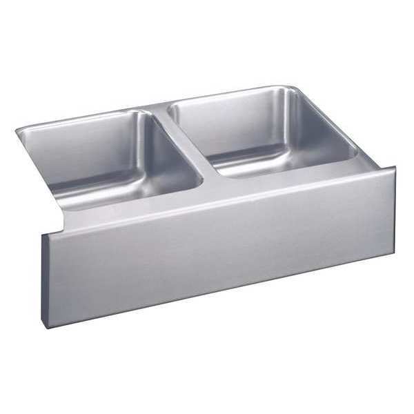 Elkay Sink, Undermount Mount, 0 Hole, Lustrous Satin Finish ELUHF3320