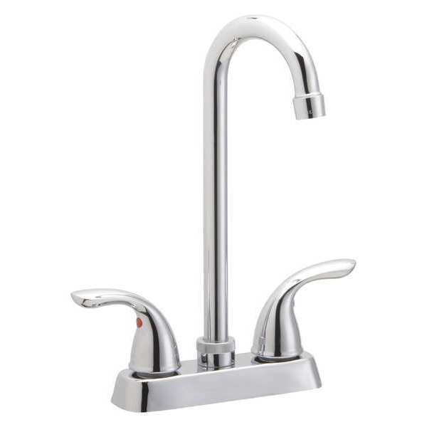 Elkay Lever Handle, Residential / Commercial 2 Hole Single Lever Kitchen Faucet, Plate LK2477CR