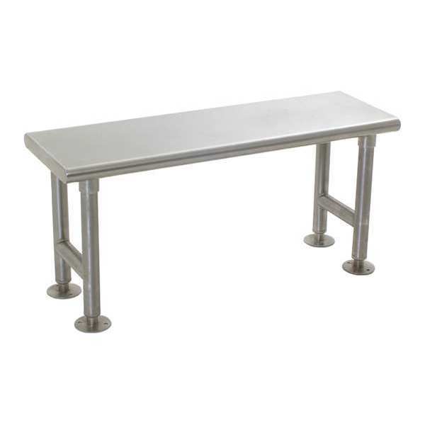 Eagle Group Gowning Bench, Electropolished, 9"Wx48"L CRB0948EP