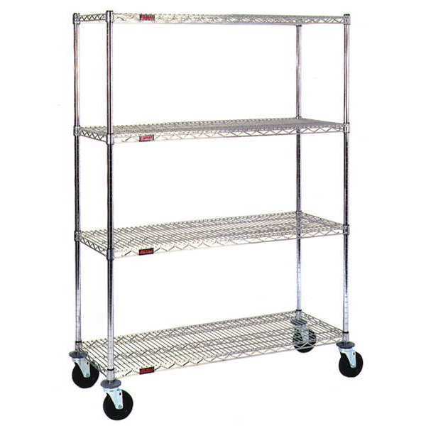 Eagle Group Stem Caster Cart, Eaglebrite, 18"W x 36"L, Finish: EAGLEBrite Zinc CC1836Z-SR