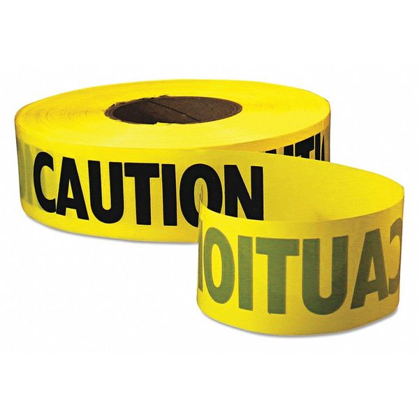 Empire Level Caution Barricade Tape, 3"x1000ft, Yw/Blk 272771001