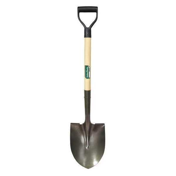 Union Tools Round Point Shovel, #2 Carbon Steel Blade, 28 in L Hard Wood Handle 43106