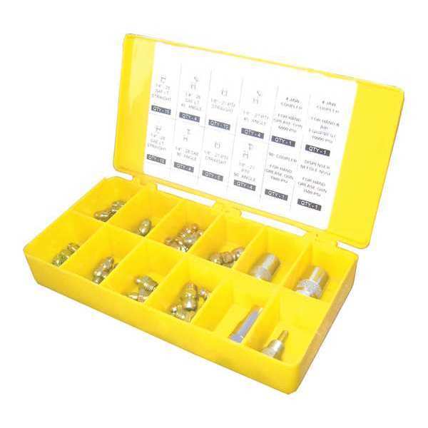 Prolube Grease Fitting, 100Pc, SAE Set Assortment 43980