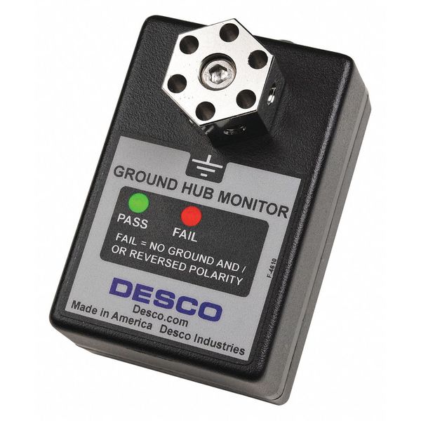 Desco Ground Hub Continuous Monitor, 120VAC 19219