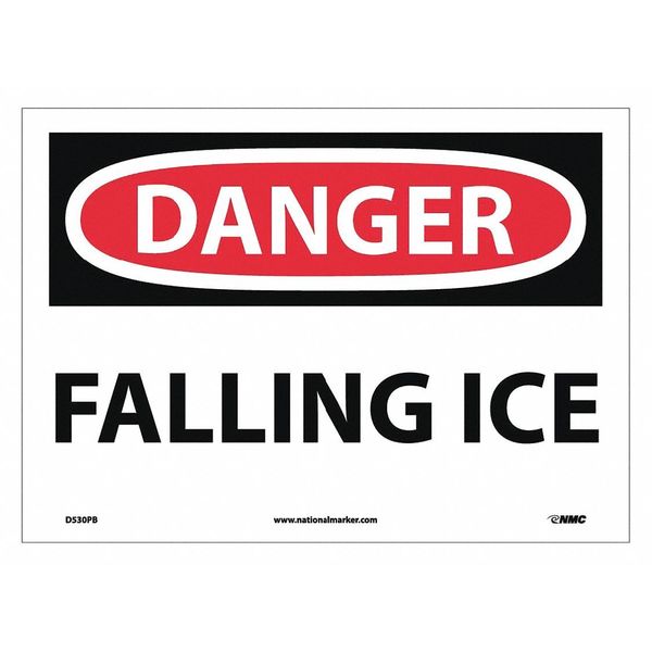 Nmc Danger Falling Ice Sign, D530PB D530PB