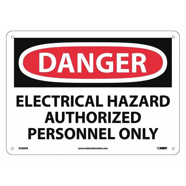 Nmc Danger Hazard Equipment Sign, D268AB D268AB