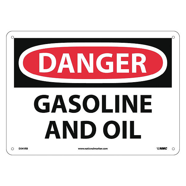 Nmc Danger Gasoline And Oil Sign, D541RB D541RB