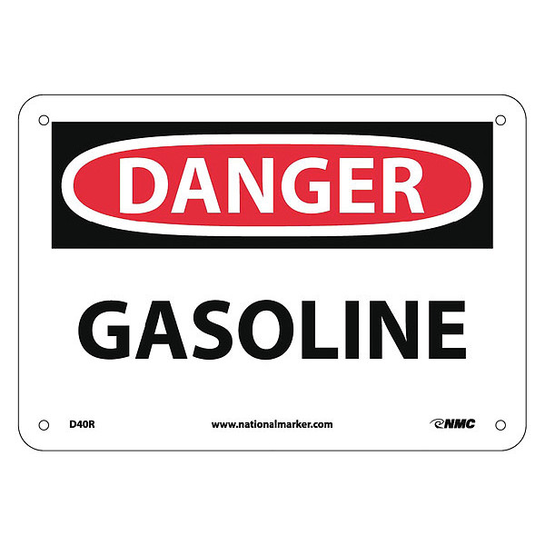 Nmc Danger Gasoline Sign, D40R D40R