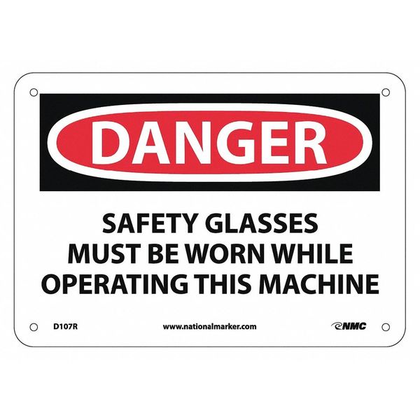 Nmc Danger Eye Protection Must Be Worn Sign D107R