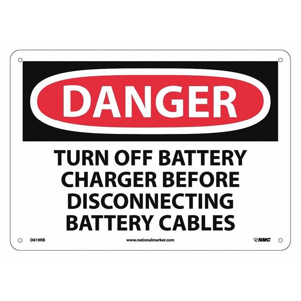Nmc Danger Electrical Protection Sign, D619RB D619RB