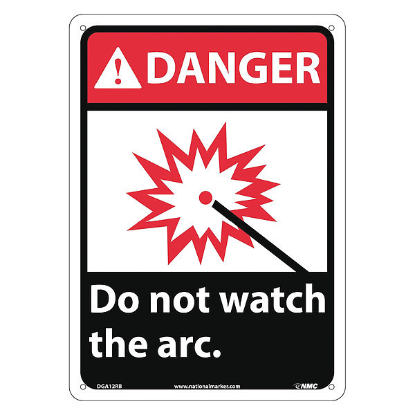 Nmc Danger Do Not Watch The Arc Sign, DGA12RB DGA12RB