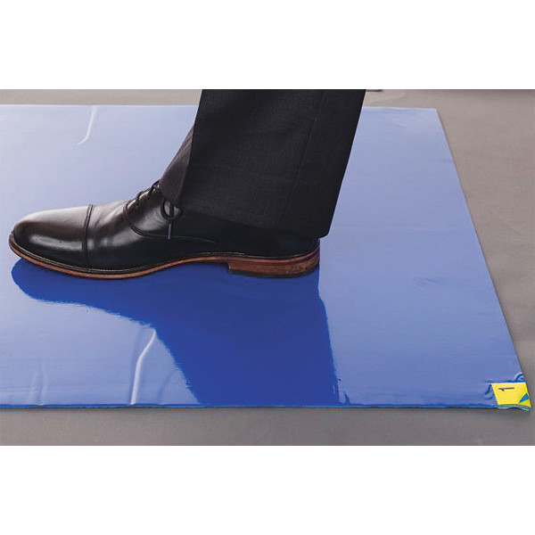 International Enviroguard Floor Protection Mat, Blue, 18x36", PK10 EM1836R30B