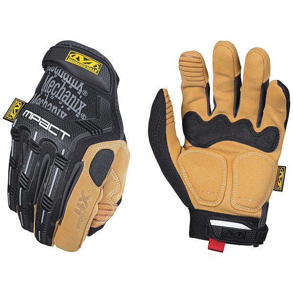 Mechanix Wear Impact Gloves, XL, Black, PR MP4X-75-011