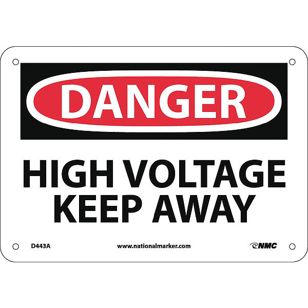 Nmc Danger High Voltage Keep Away Sign D443A