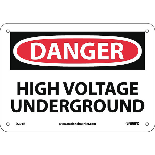 Nmc Danger High Voltage Underground Sign D291R