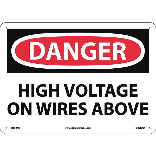 Nmc Danger High Voltage On Wires Above Sign D552AB