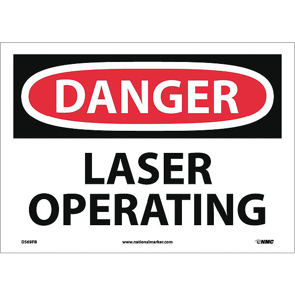 Nmc Danger Laser Operating Sign D569PB