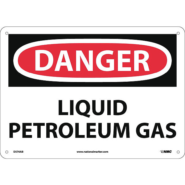Nmc Danger Liquid Petroleum Gas Sign, D576AB D576AB