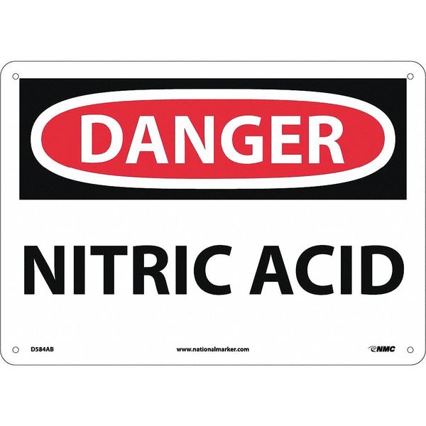 Nmc Danger Nitric Acid Sign, D584AB D584AB
