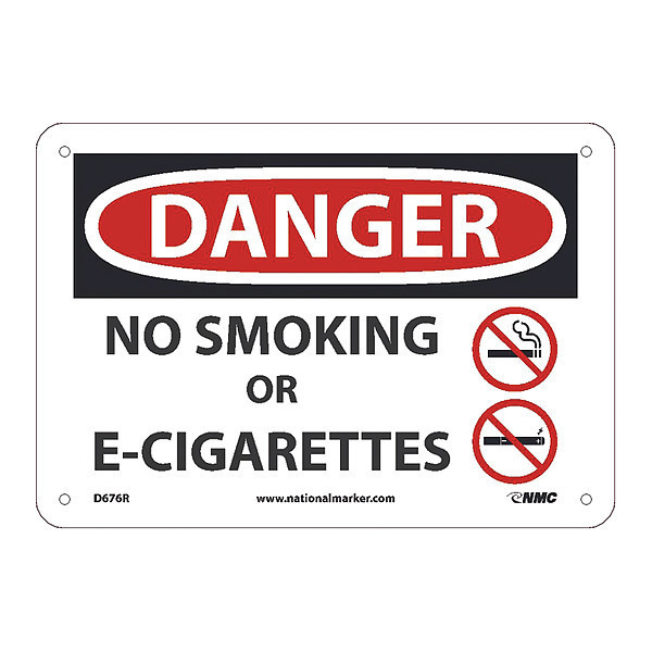 Nmc Danger No Smoking Or E-Cigarettes, D676R D676R