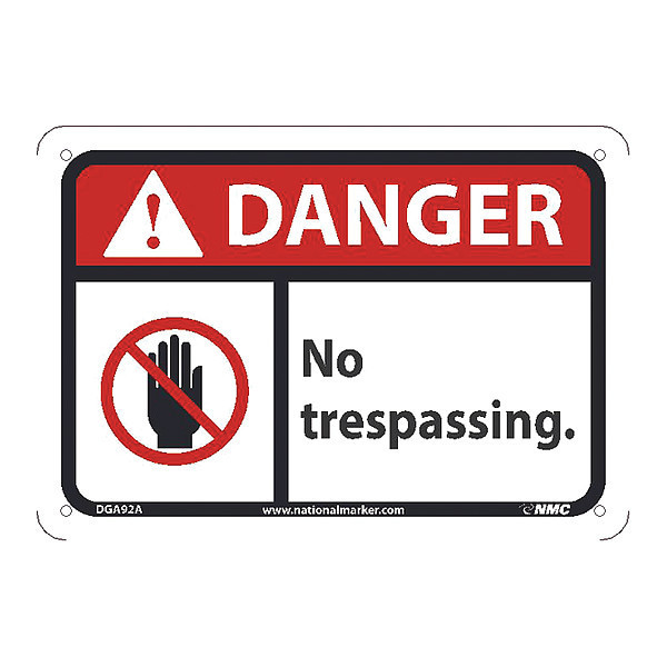 Nmc Danger No Trespassing, DGA92A DGA92A