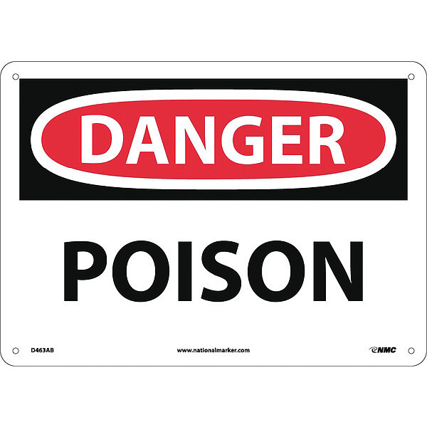 Nmc Danger Poison Sign, D463AB D463AB
