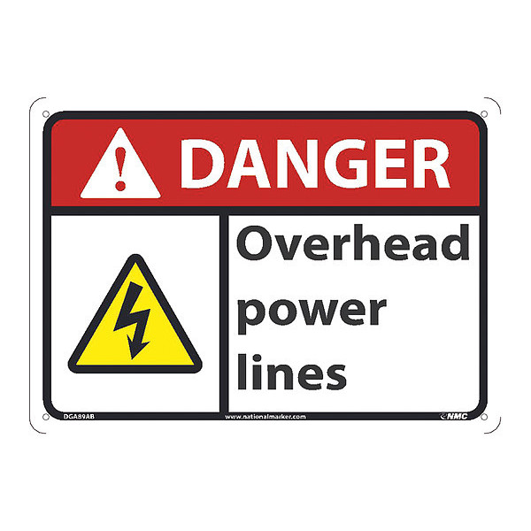 Nmc Danger Overhead Power Lines, DGA89AB DGA89AB