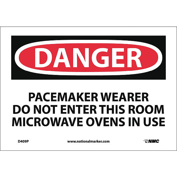 Nmc Danger Pacemaker Radiation Warning Sign D409P