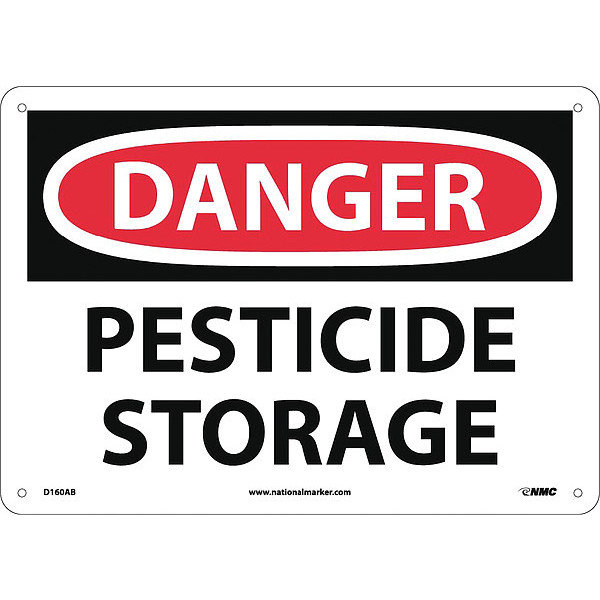 Nmc Danger Pesticide Storage Sign, D160AB D160AB
