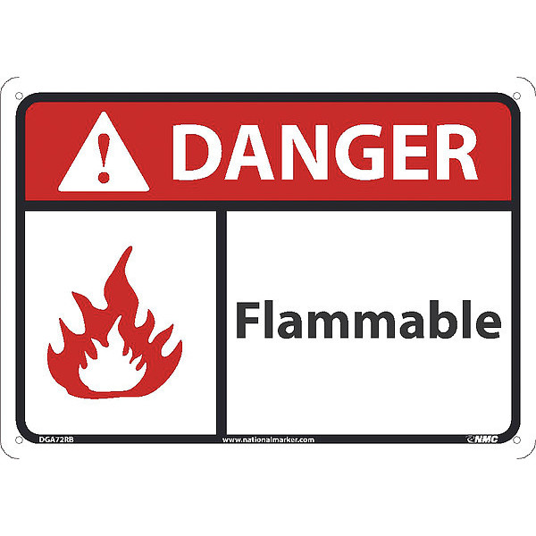 Nmc Danger, Flammable, DGA72RB DGA72RB