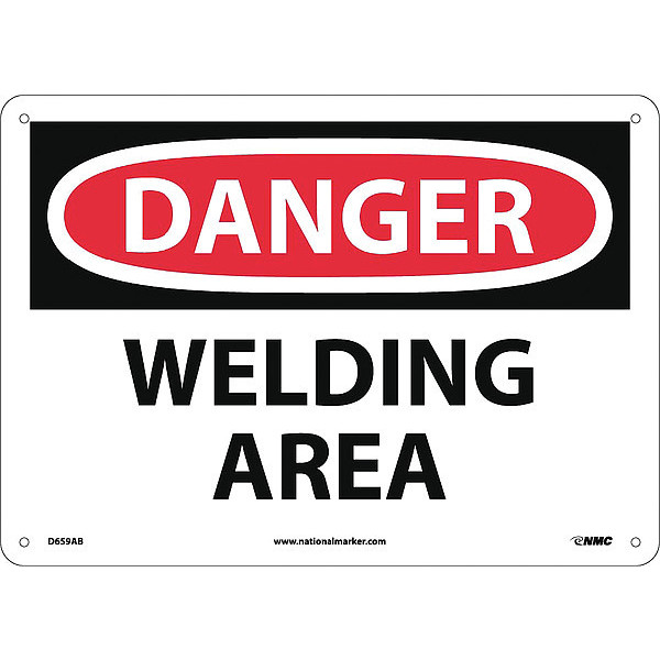 Nmc Danger Welding Area Sign D659AB