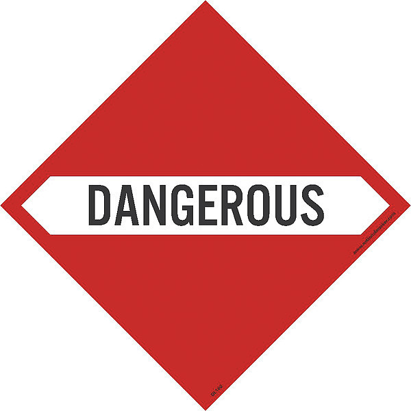 Nmc Dangerous Label, Pk25 DL160AP