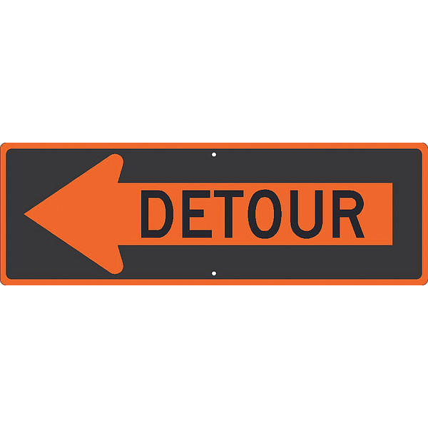 Nmc Detour With Arrow Left Sign TM194K