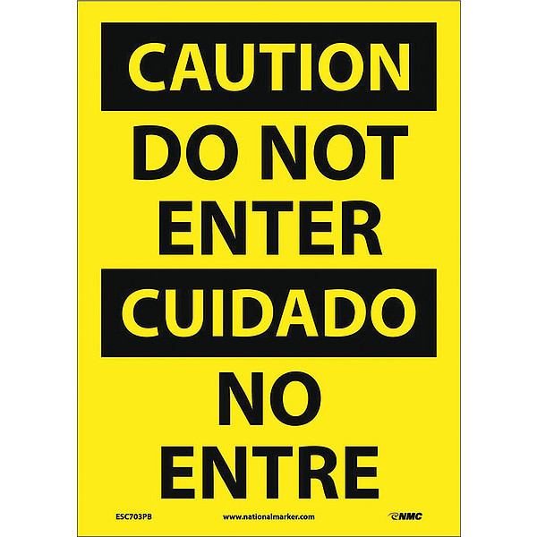 Nmc Do Not Enter Sign - Bilingual, ESC703PB ESC703PB