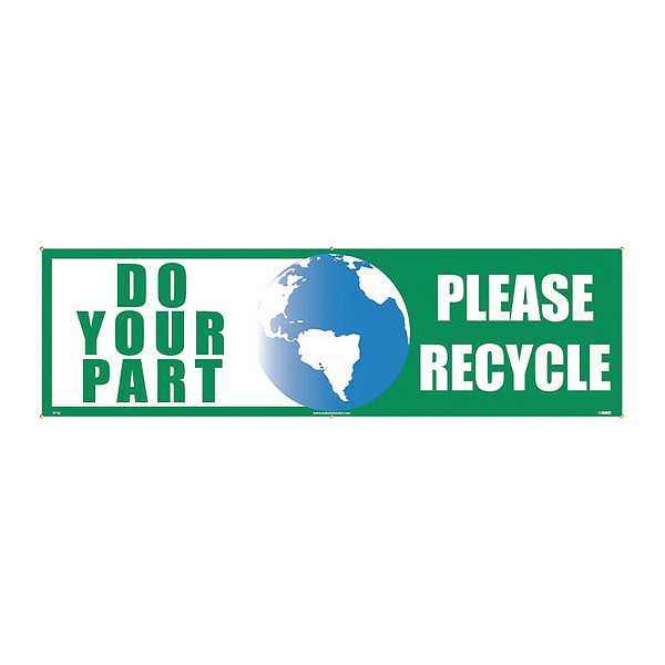 Nmc Do Your Part Please Recycle Banner BT38
