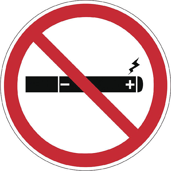 Nmc Electronic Cigarettes Not Permitted Window Sign, M959C M959C