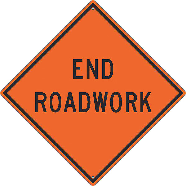 Nmc End Roadwork Sign, TM191K TM191K