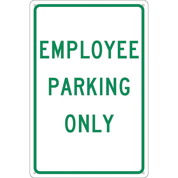 Nmc Employee Parking Only Sign, TM52G TM52G