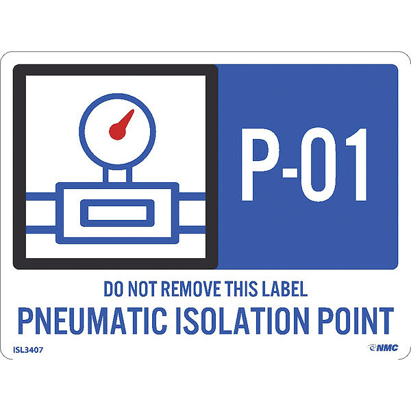 Nmc Energy Isolation - Pneumatic Isolation Point, Pk10, Width: 4" ISL3407